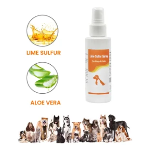 Healthy Paw Life - Lime Sulfur Spray - Pet Care for Dry and Itchy Skin - Spotcare and Safe Solution for Dog, Cat, Puppy, Kitten, Horse